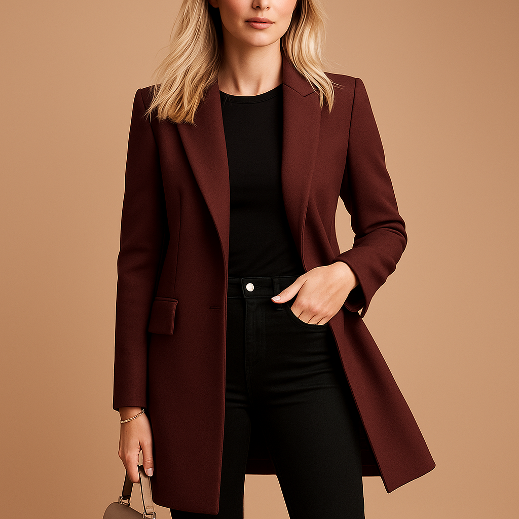 Dames Trenchcoat Dubbel Gelaagd Met Klassieke Details 2
