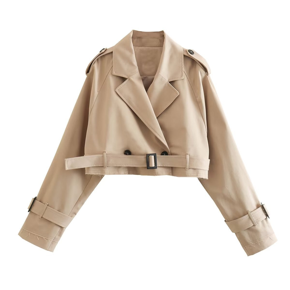 Dames Trenchcoat Kort Stijlvol 6