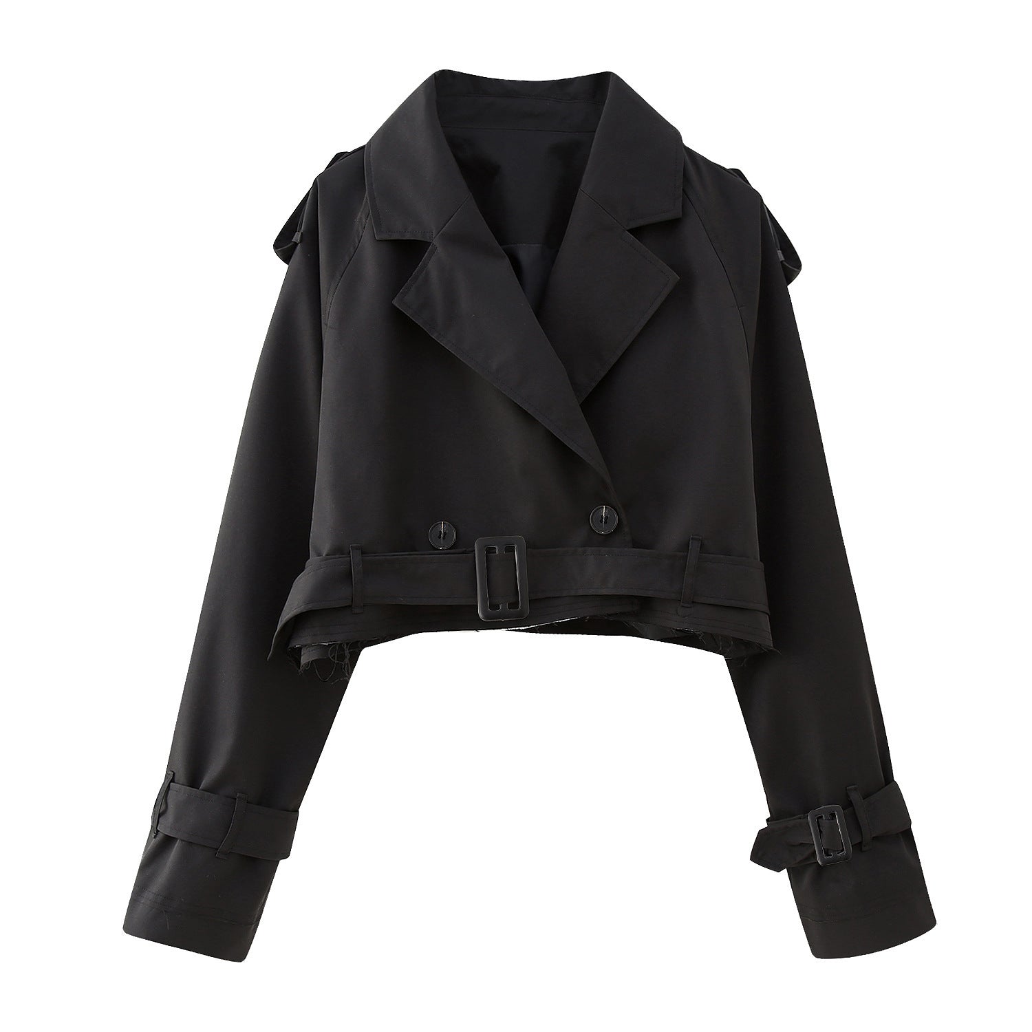 Dames Trenchcoat Kort Stijlvol 8