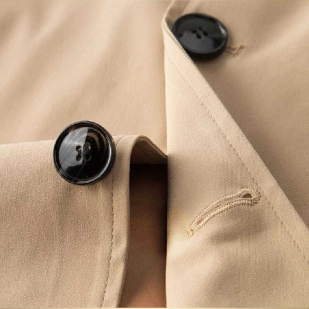Dames Trenchcoat Lange Klassiek Stijlvol met Knoopsluiting 3