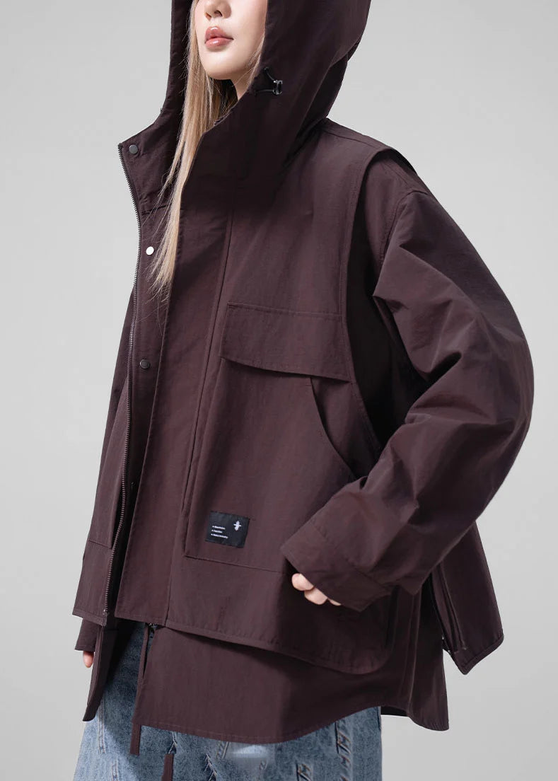 Dames Trenchcoat Oversized Patchwork Stijl Herfst 2