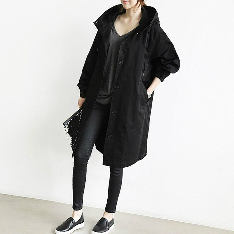 Dames Trenchcoat Waterafstotend Lange Stijl 3