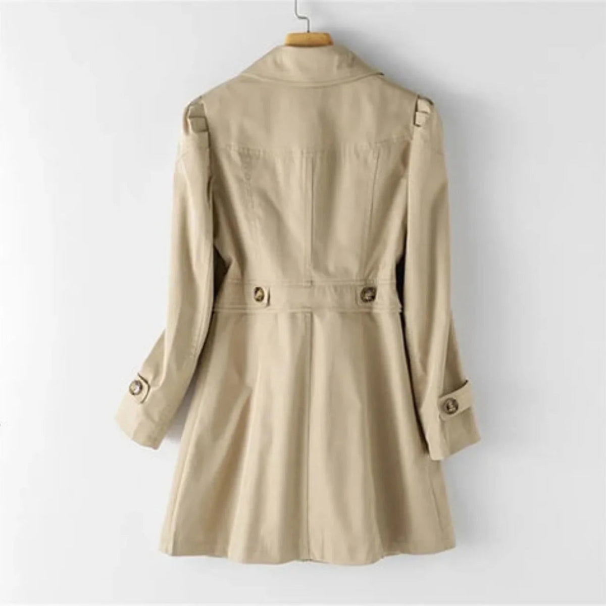 Dames Trenchcoat Waterdicht Klassiek Lange Snit 4