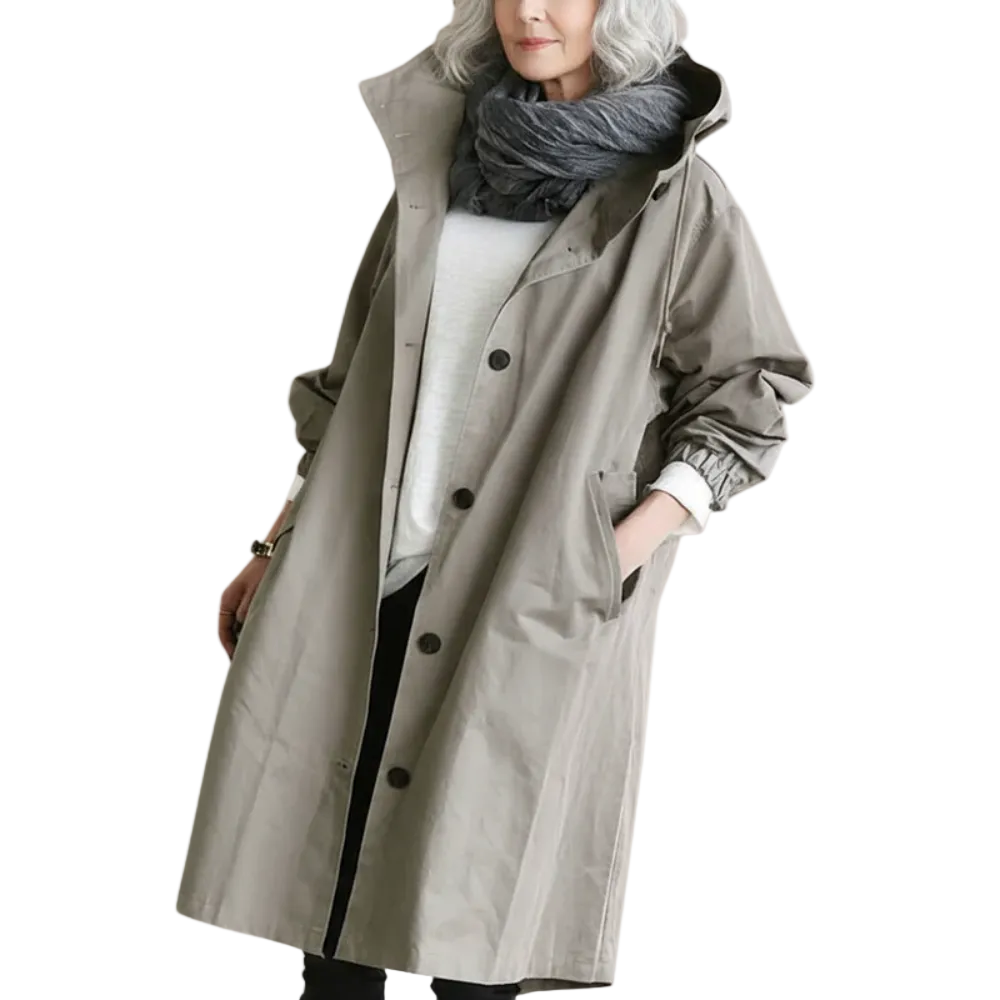Dames Trenchcoat Waterdicht Stijlvol 0
