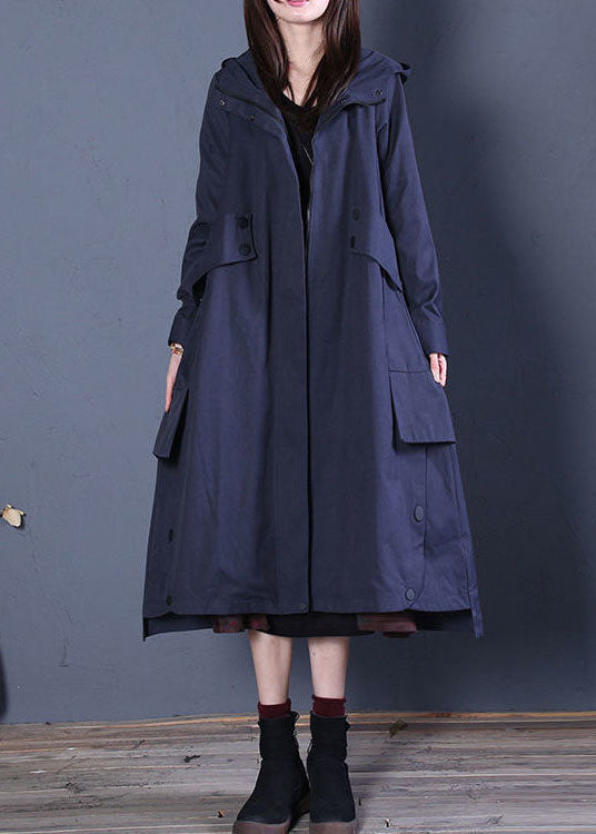 Dames Trenchcoat met Capuchon en Ritssluiting 1