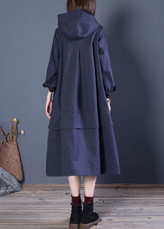 Dames Trenchcoat met Capuchon en Ritssluiting 4