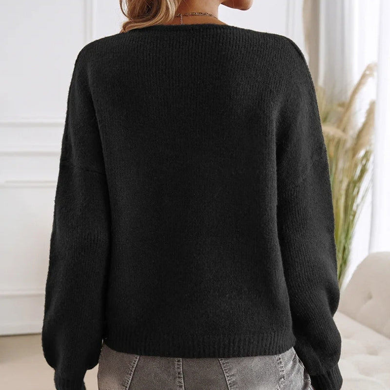 Dames Trui Boho-Stijl met Veterdetails voor Comfortabele Casual Uitstraling 6