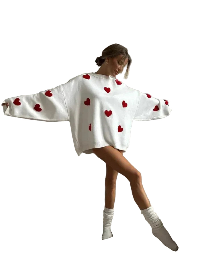 Dames Trui Casual Gebreid Met Geribbeld Ontwerp 2