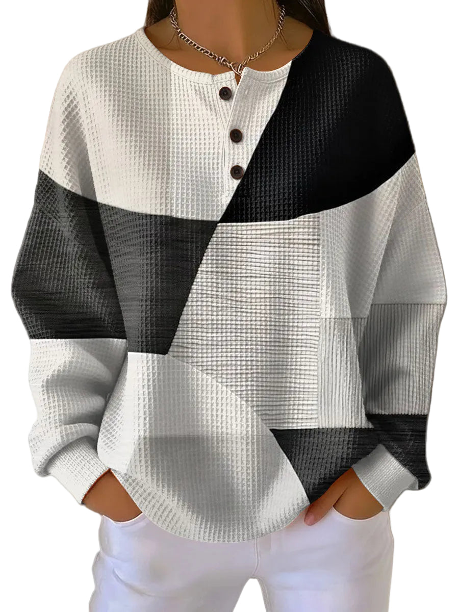 Dames Trui Casual Warmte Met Ademend Design 0