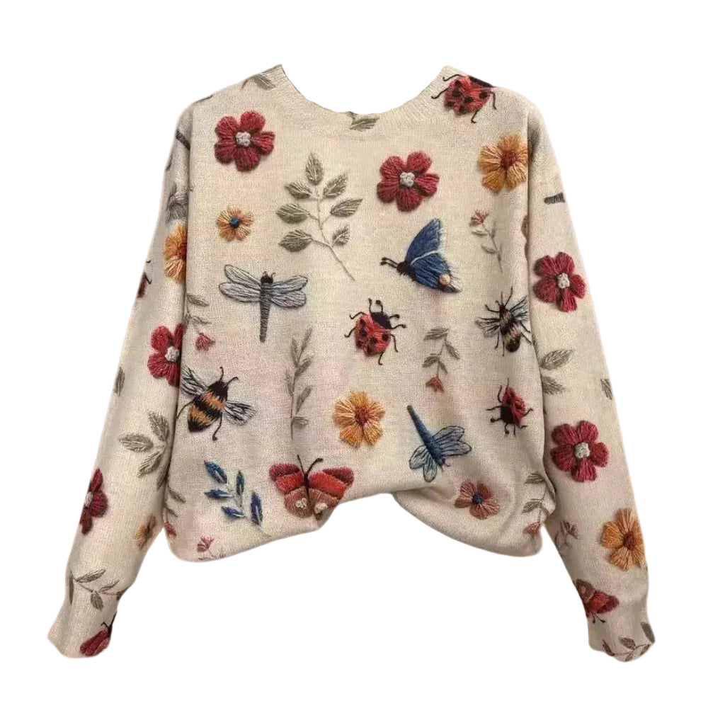 Dames Trui Gebreid Chic Met Trendy Details 0