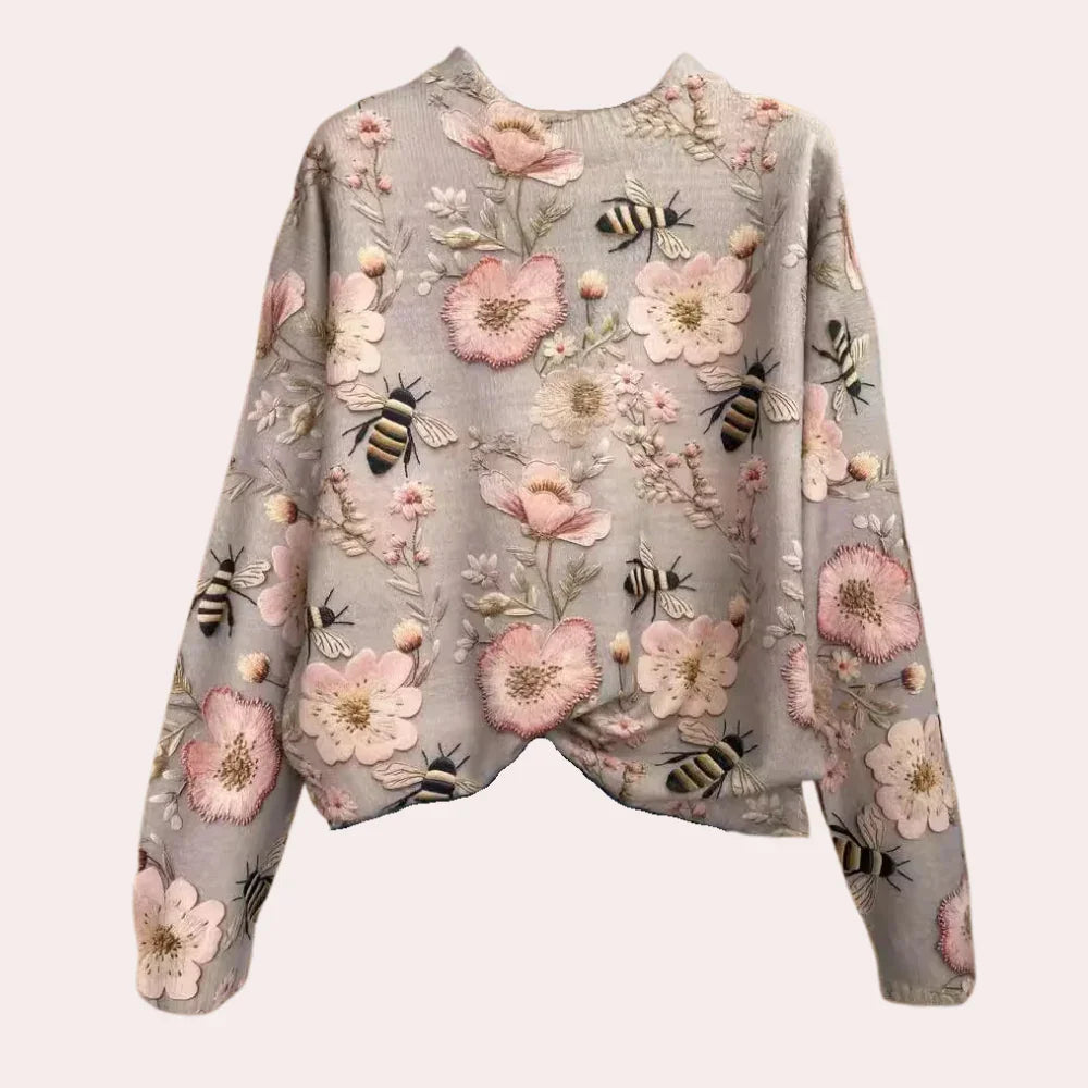 Dames Trui Gebreid Chic Met Trendy Details 1