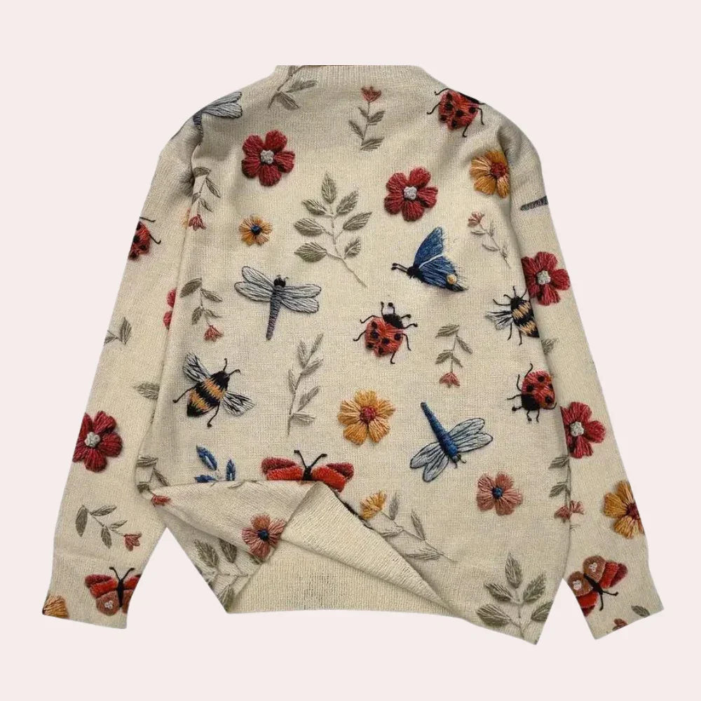 Dames Trui Gebreid Chic Met Trendy Details 2