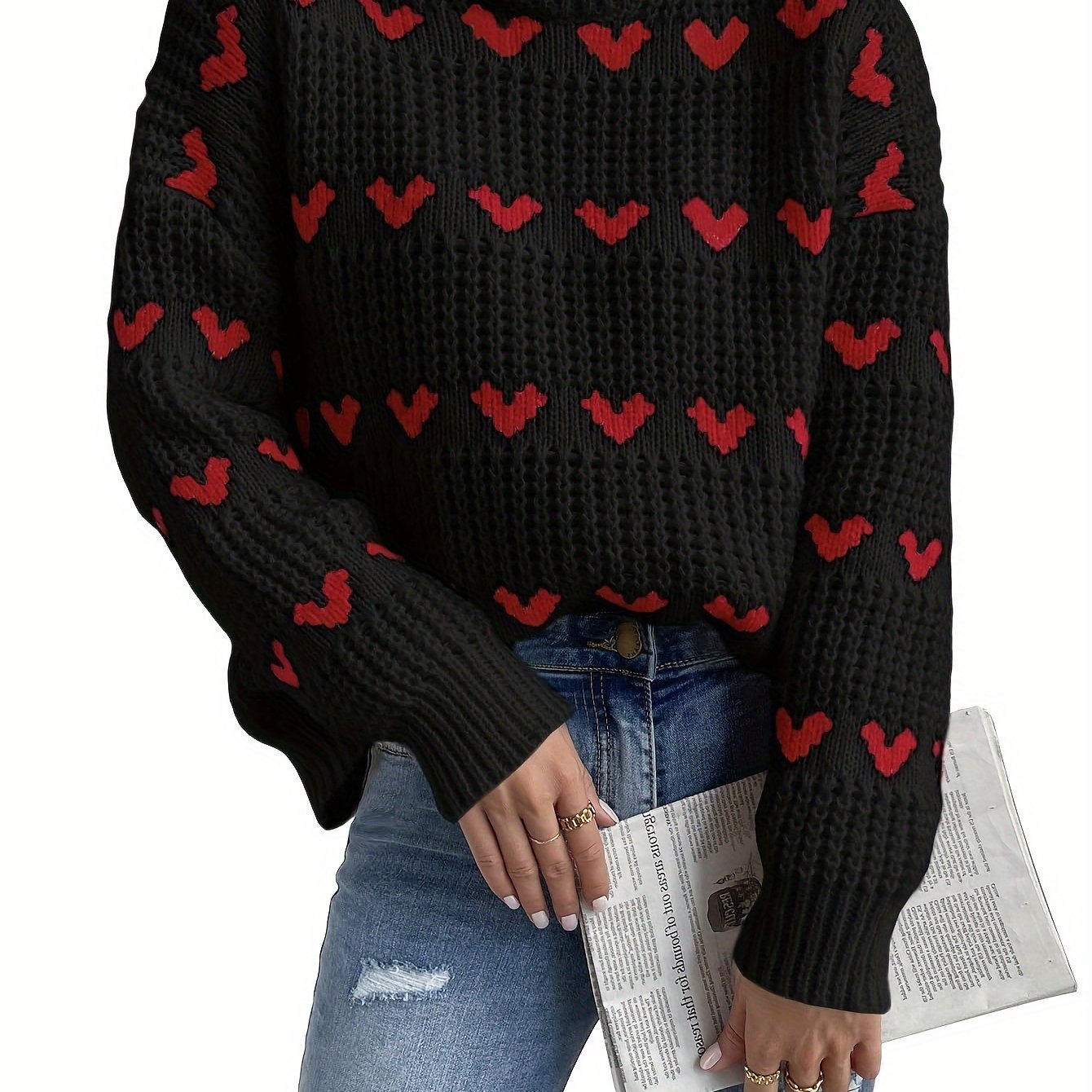 Dames Trui Hoge Hals Casual met Lange Mouwen - Gebreide Coltrui voor Herfst en Winter 3