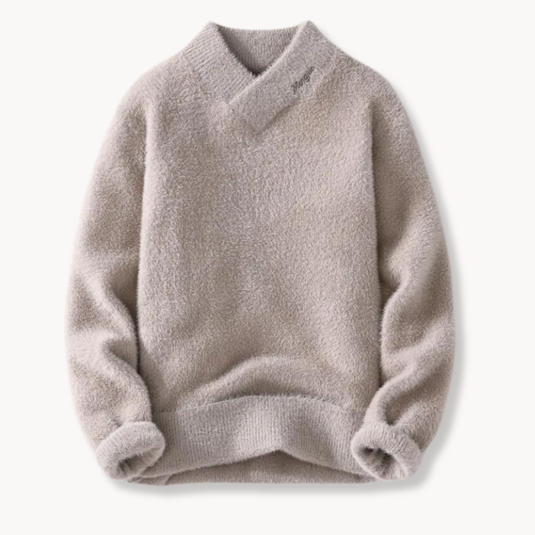Dames Trui Hoge V-Hals Casual Chic Style 0