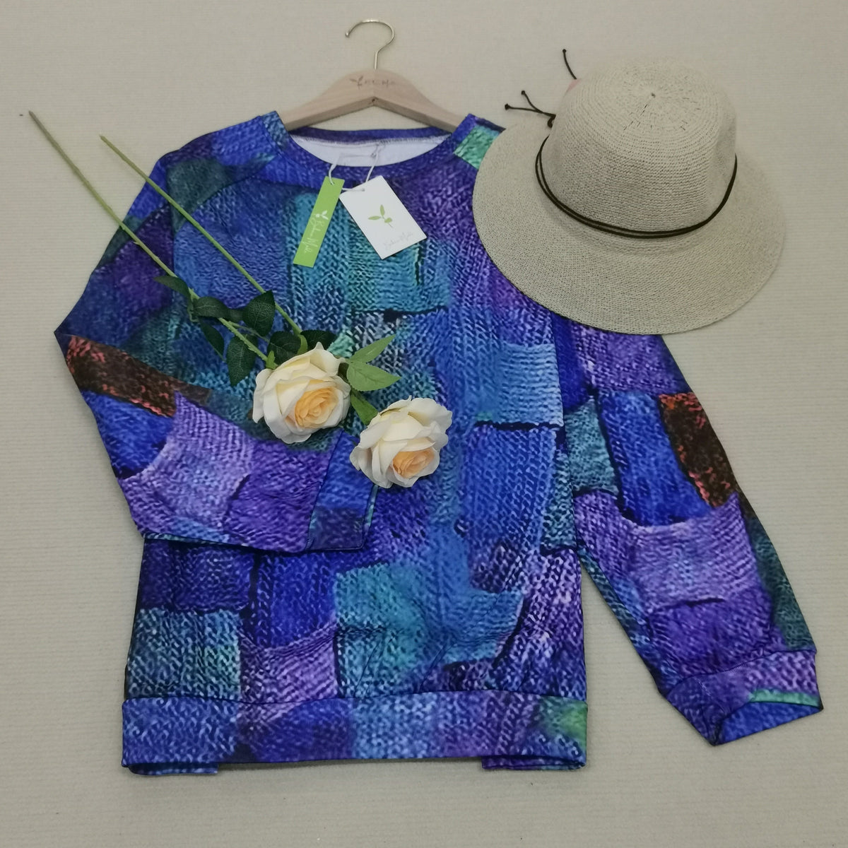 Dames Trui Losse Snit Zachte Stof 6