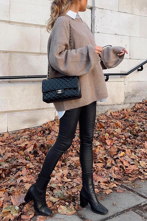 Dames Trui Losvallend met Ronde Hals 2