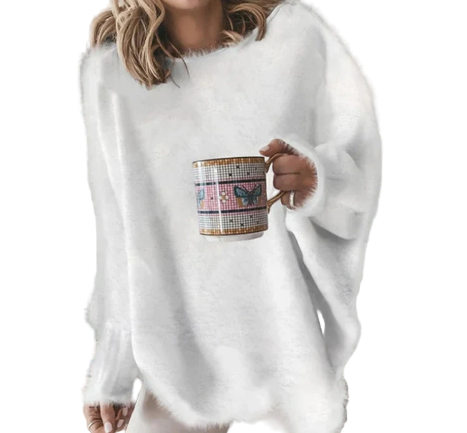 Dames Trui Met Lange Mouwen en Losse Pasvorm 1