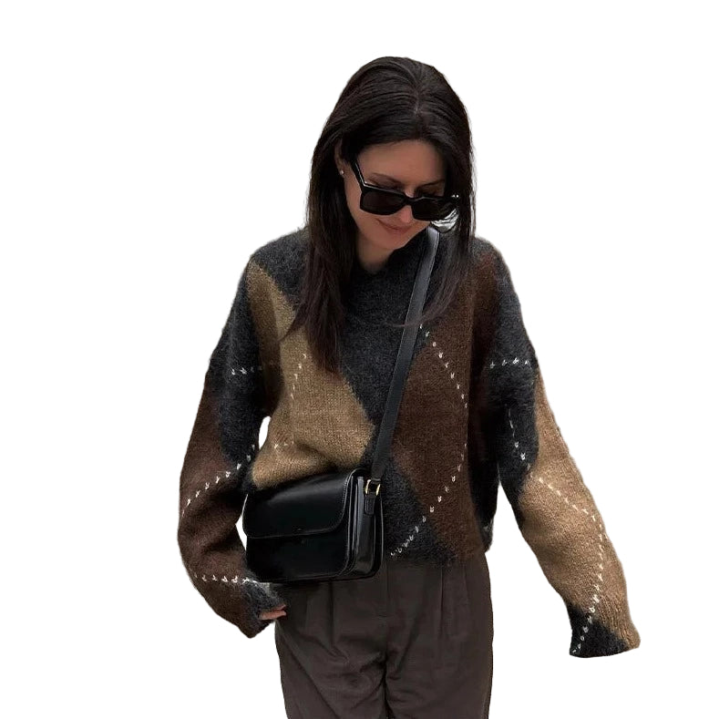 Dames Trui Met Moderne Patronen 0