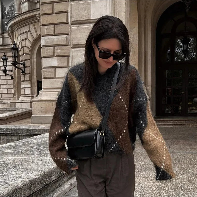 Dames Trui Met Moderne Patronen 1