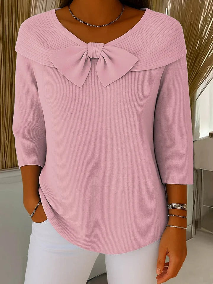 Dames Trui Met Strikdetail 1