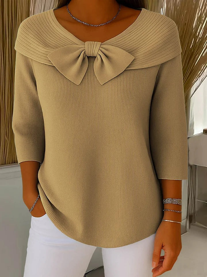 Dames Trui Met Strikdetail 2
