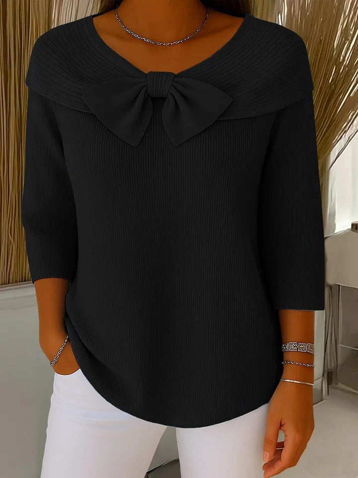 Dames Trui Met Strikdetail 5