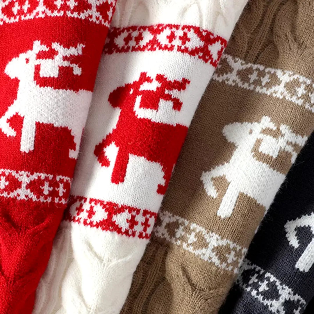 Dames Trui Met Tijdloze Vakantiedrukstijl Ronde Halslijn 3