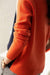 Dames Trui Retro Streep Marineblauw Oranje 3