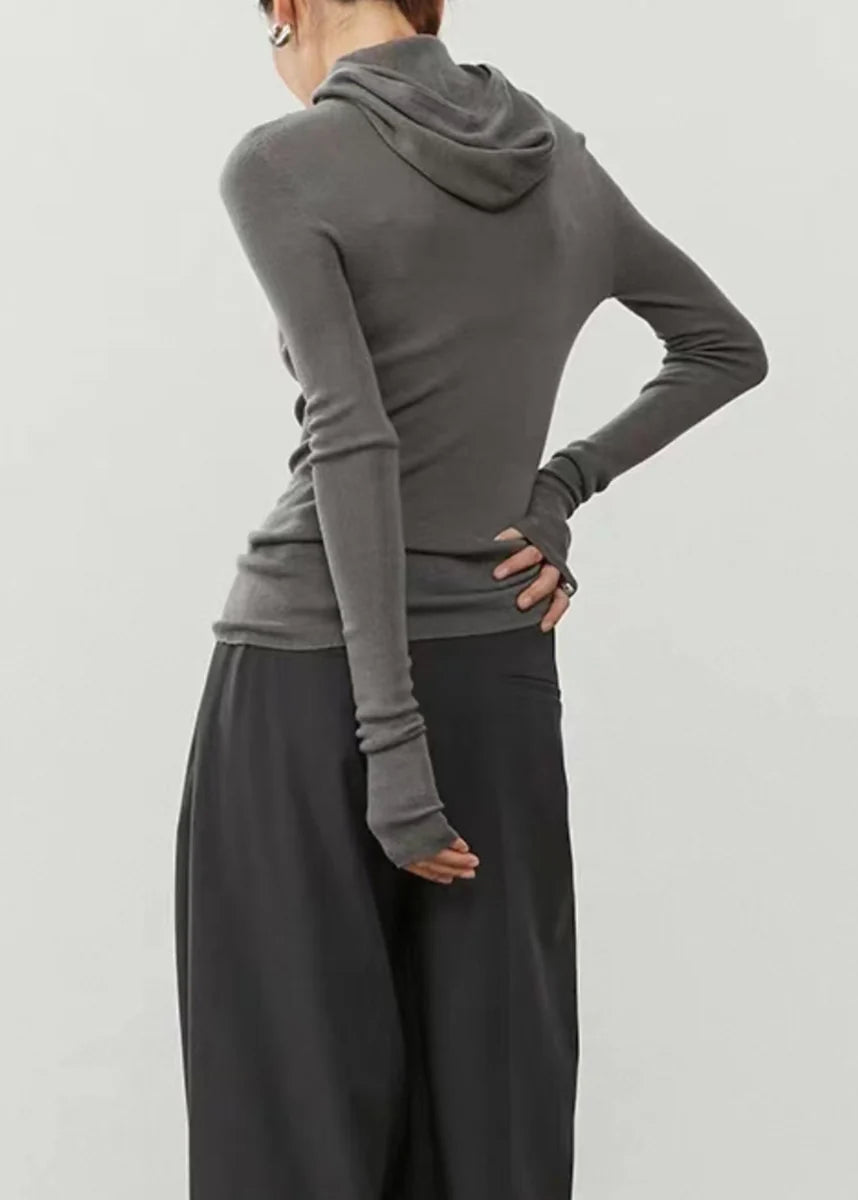 Dames Trui met Capuchon Slim Fit Herfststijl 4