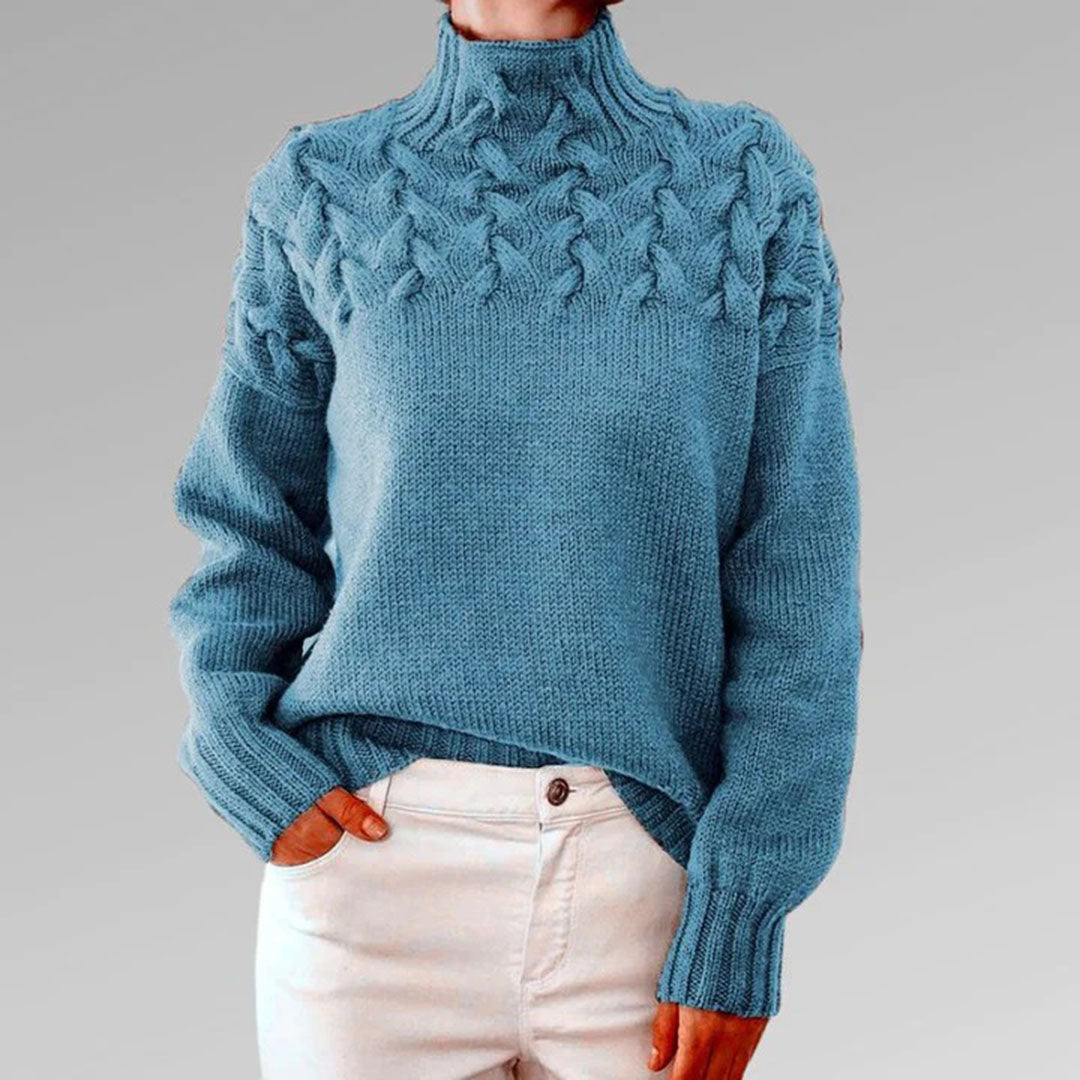 Dames Trui met Col voor Herfststijl 1