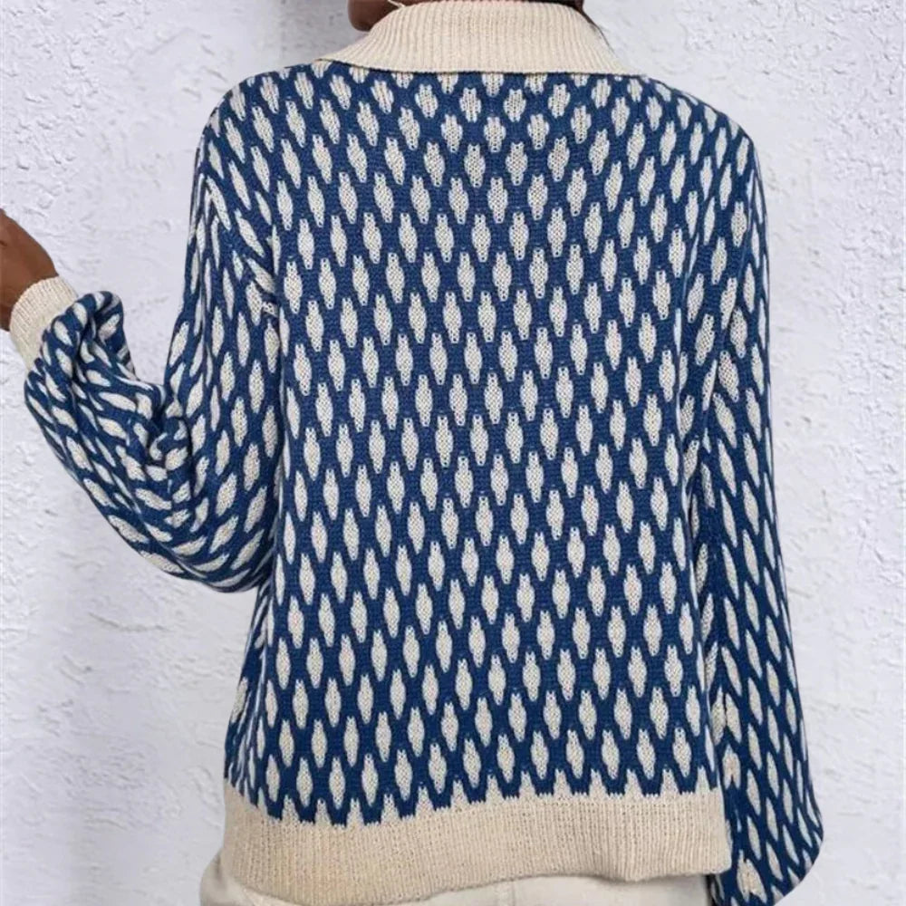 Dames Trui met Kraagdetail Casual 2