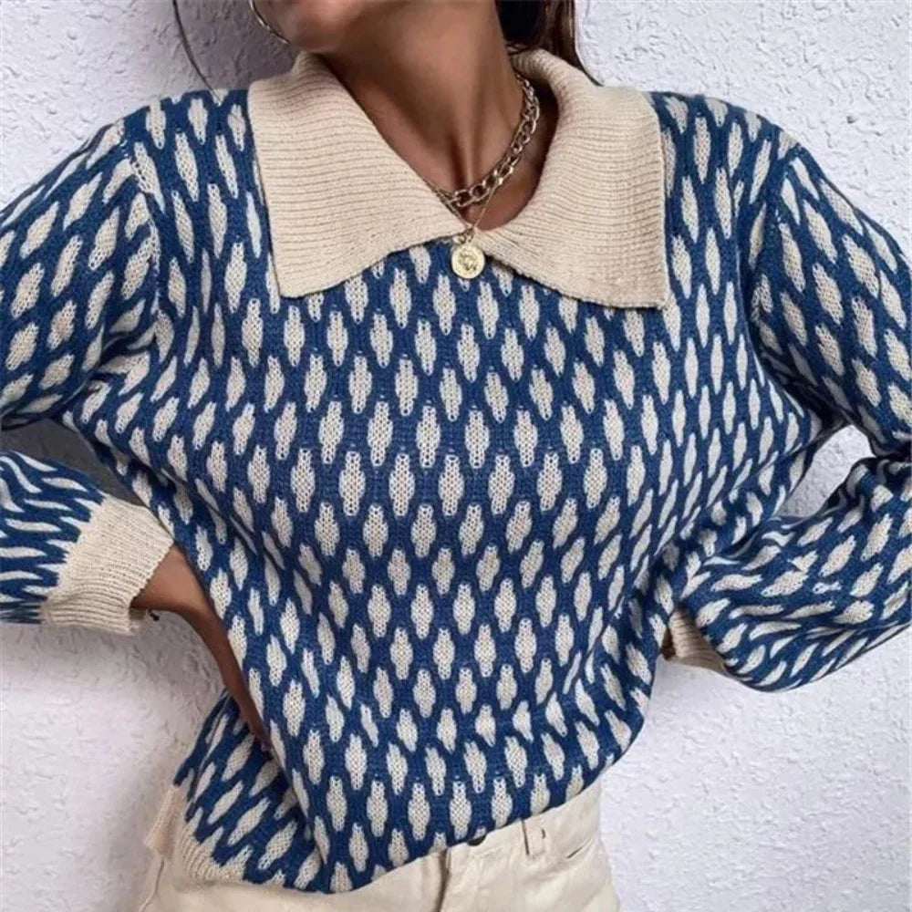 Dames Trui met Kraagdetail Casual 3