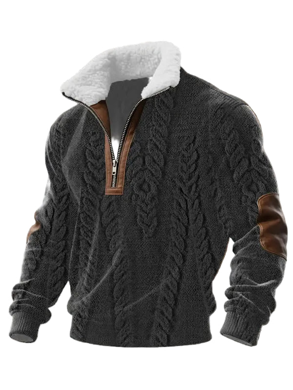 Dames Trui met Ritssluiting en Hoge Kraag voor Comfortabele Casual Stijl 0