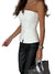 Dames Tube Top Met Eenvoudige Kraag En Rits 4