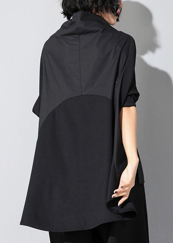 Dames Turtleneck Top met Patchwork en Zakken 3