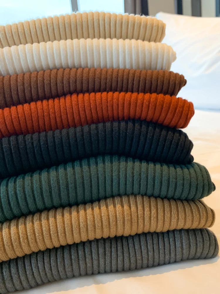 Dames Turtleneck Trui Gebreid Casual Langs Mouwen 5