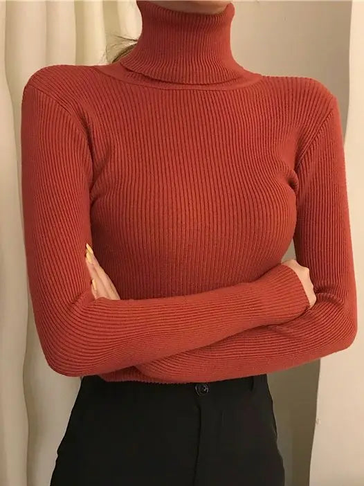 Dames Turtleneck Trui Gebreid Zacht Kasjmier voor Herfst en Winter 22