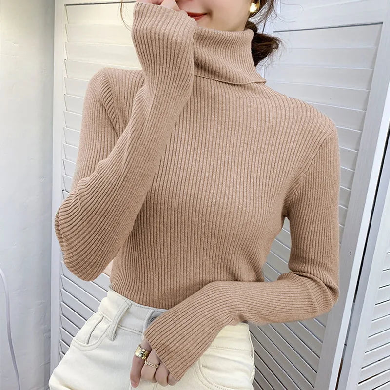 Dames Turtleneck Trui Gebreid Zacht Kasjmier voor Herfst en Winter 7