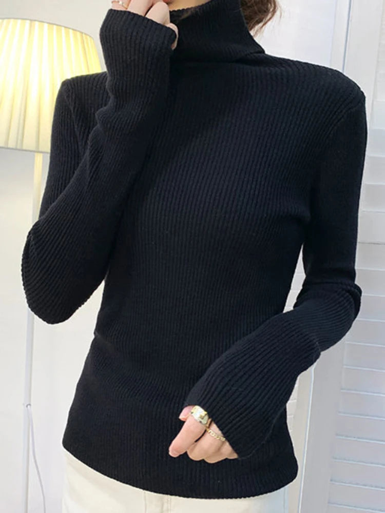 Dames Turtleneck Trui Gebreid Zacht Kasjmier voor Herfst en Winter 8