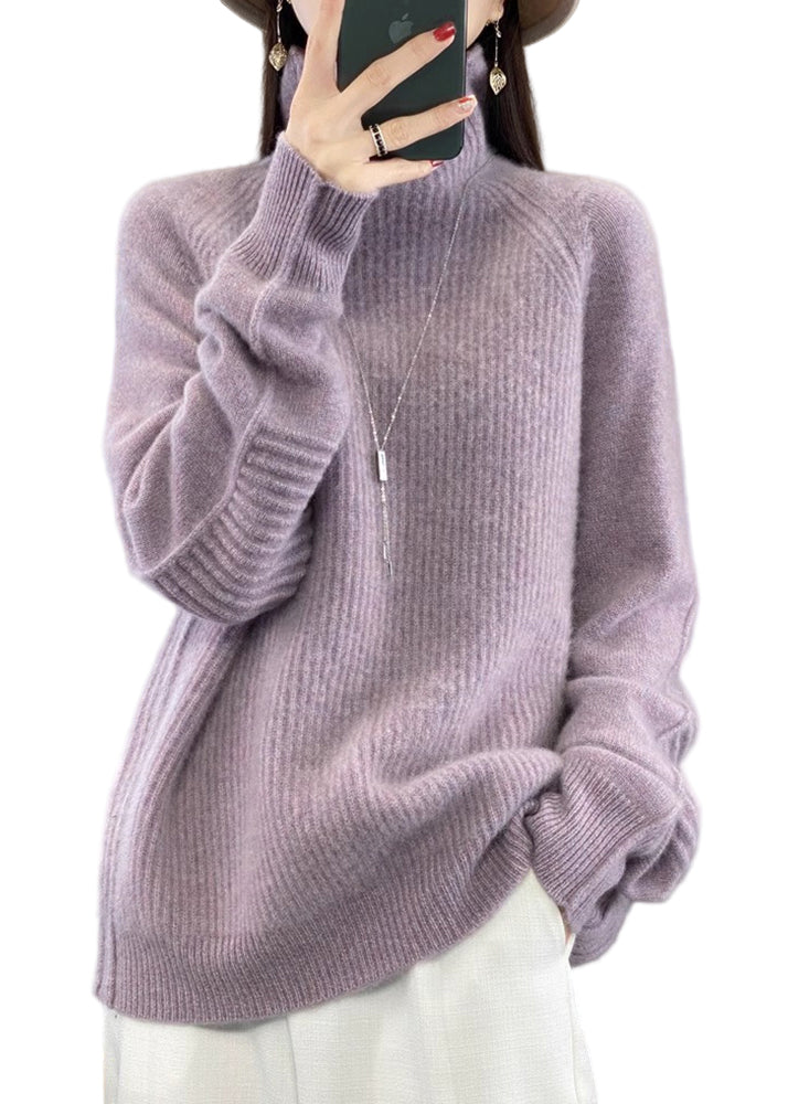 Dames Turtleneck Trui Losse Pasvorm 0