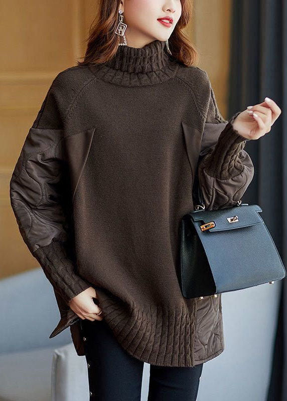 Dames Turtleneck Trui Losse Pasvorm 2