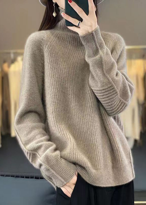 Dames Turtleneck Trui Losse Pasvorm 3