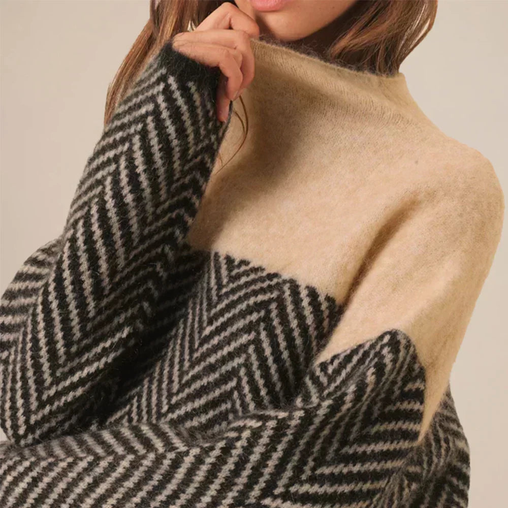 Dames Turtleneck Trui Patroon Zacht Materiaal 3