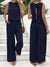 Dames Twee-delige Set Linnen Mouwloze Top en Broek Casual Zomeroutfit 5