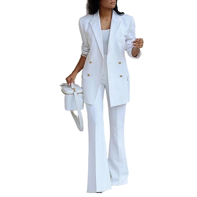 Dames Tweedelig Pak Met Blazer En Broek 0