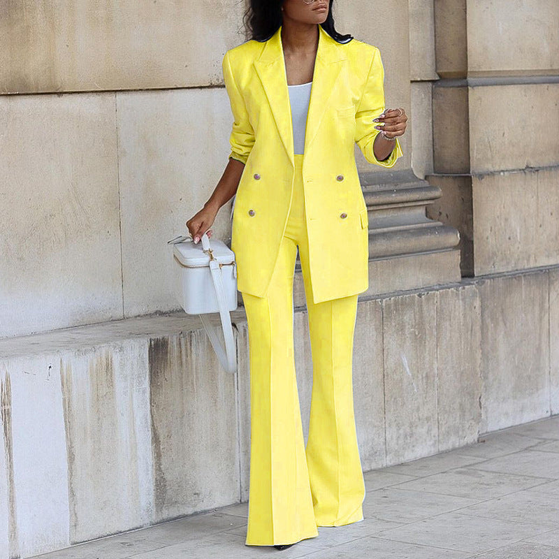 Dames Tweedelig Pak Met Blazer En Broek 2