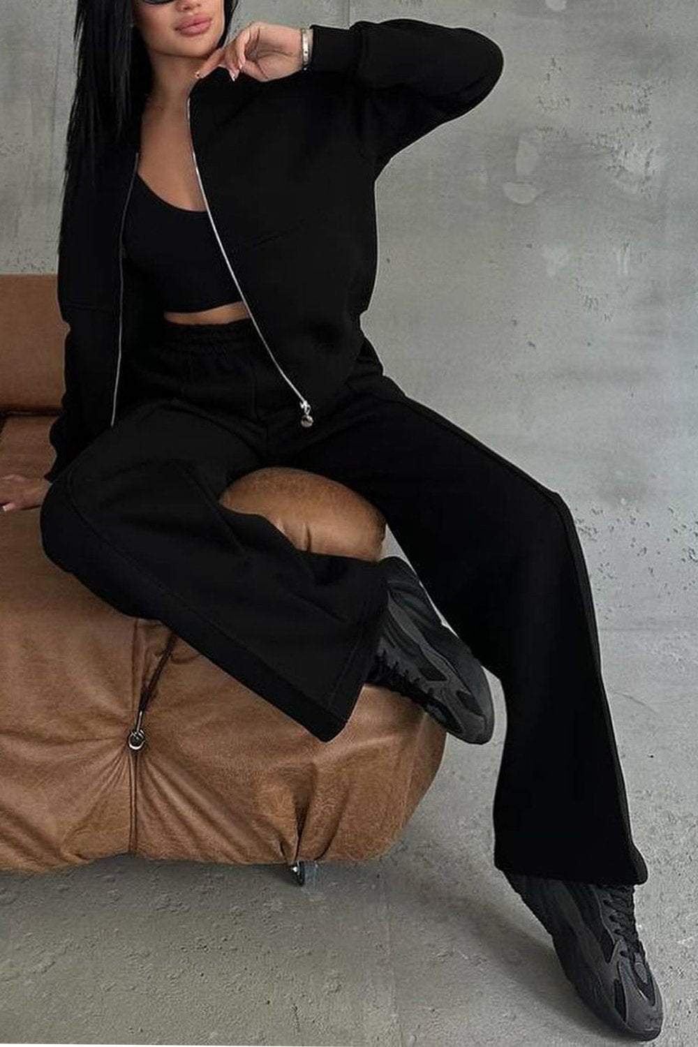 Dames Tweedelig Pak Sportief Chic 4