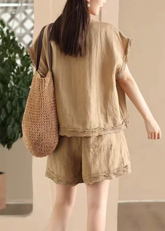 Dames Tweedelig Setje Casual O-hals Patchwork 4