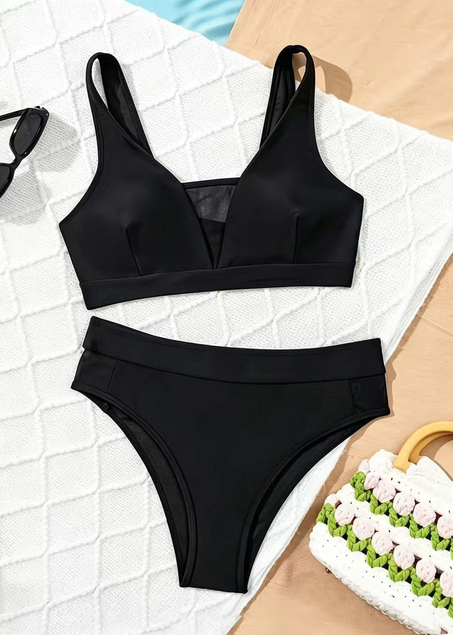 Dames Tweedelige Badmode Set Zwart 3