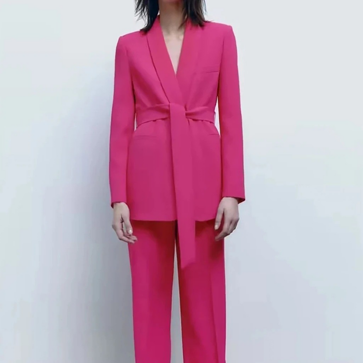 Dames Tweedelige Set Blazer en Broek Met Tijdloze Stijl 6